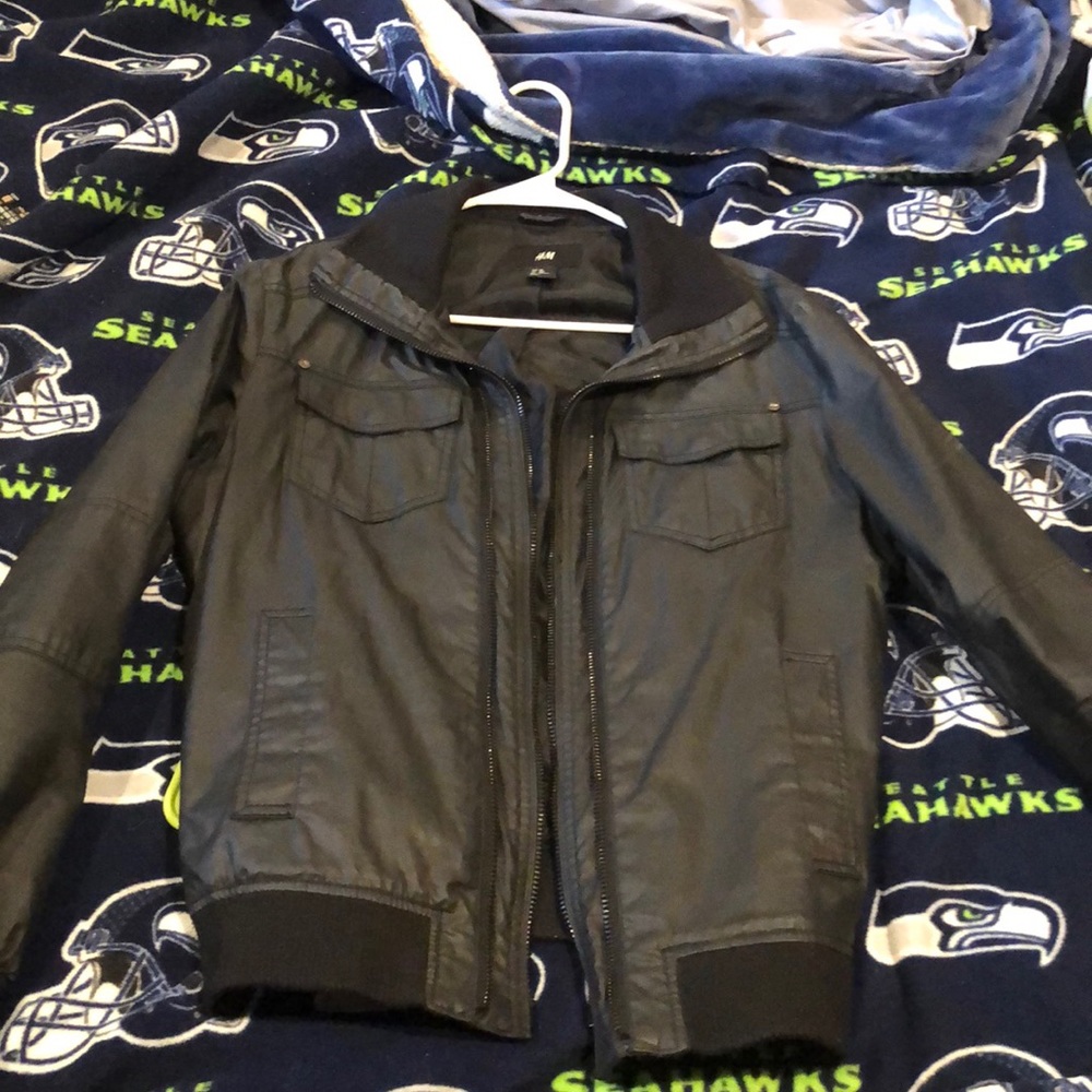 H&M leather jacket.